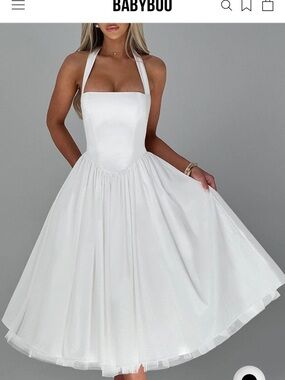 babyboo white dress Shop Maxi - Maliyah Maxi Dress - Ivory Dropped waist Baby boo white dress |